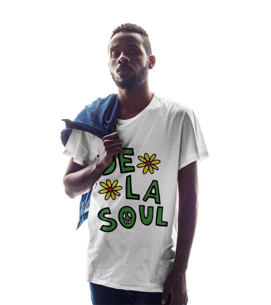 De La Soul Flowers Peace Sign Iconic 90s Hip Hop Nostalgia T-Shirt