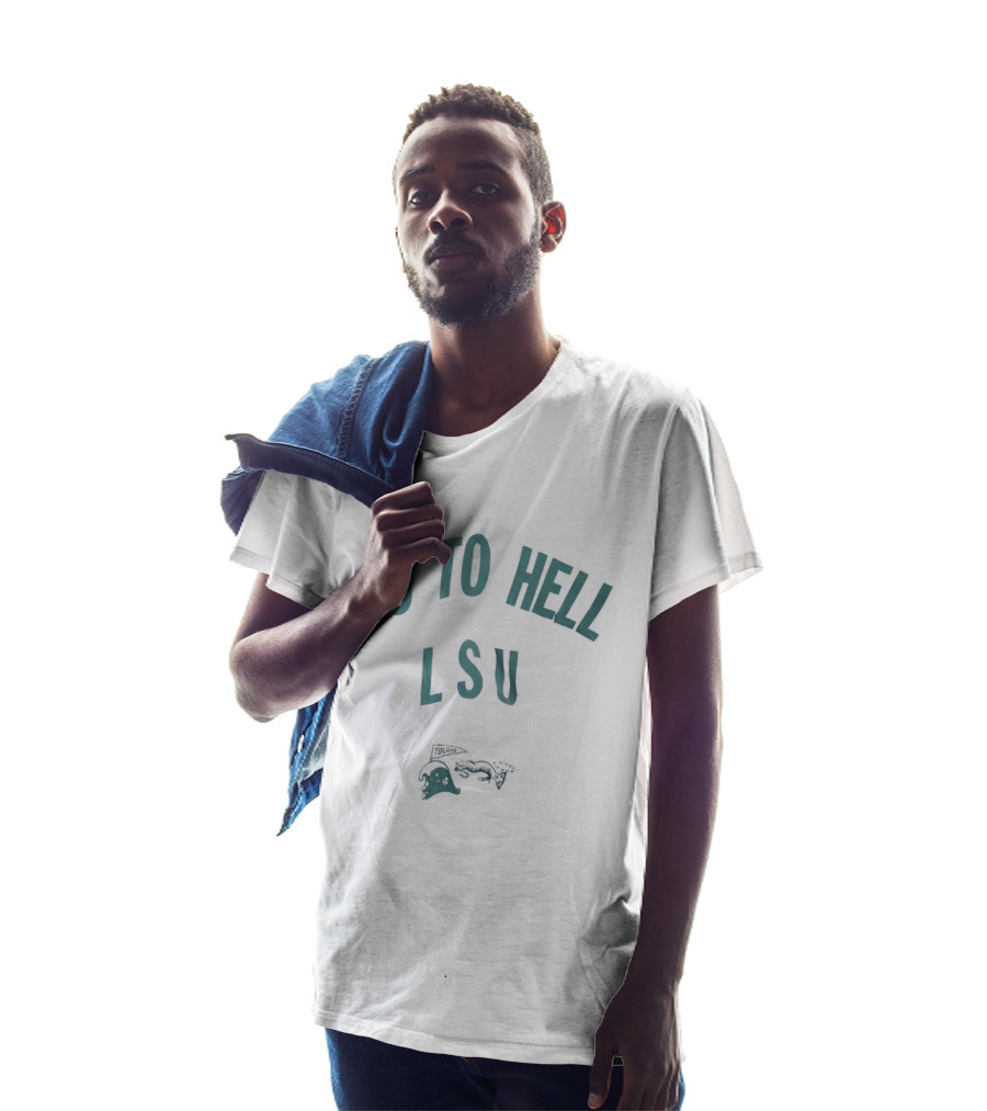 Go To Hell LSU Angry Wave Tulane University Rivalry T-Shirt