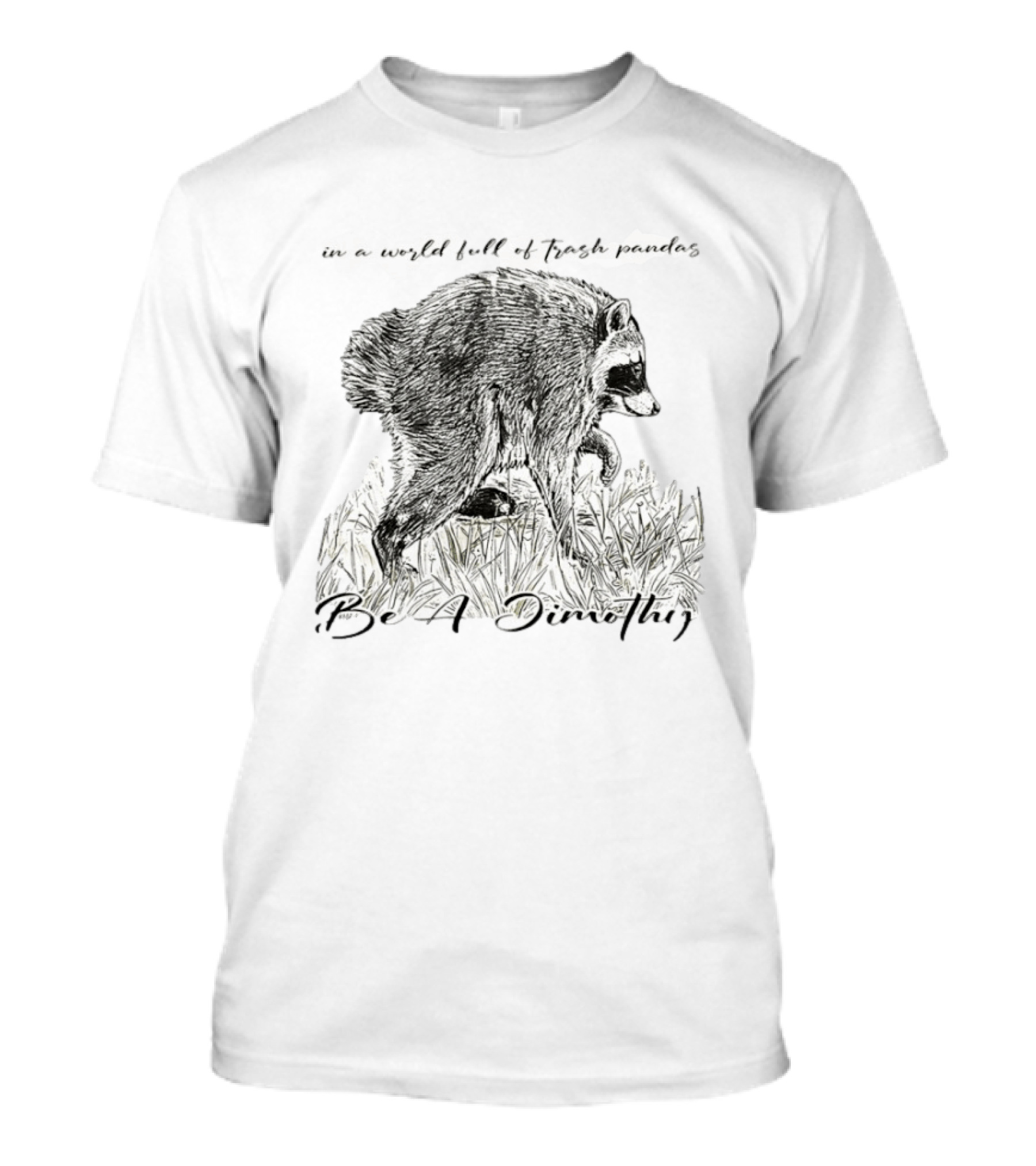 Be A Dimothy In A World Full Of Trash Pandas Jimothy Raccoon T-Shirt