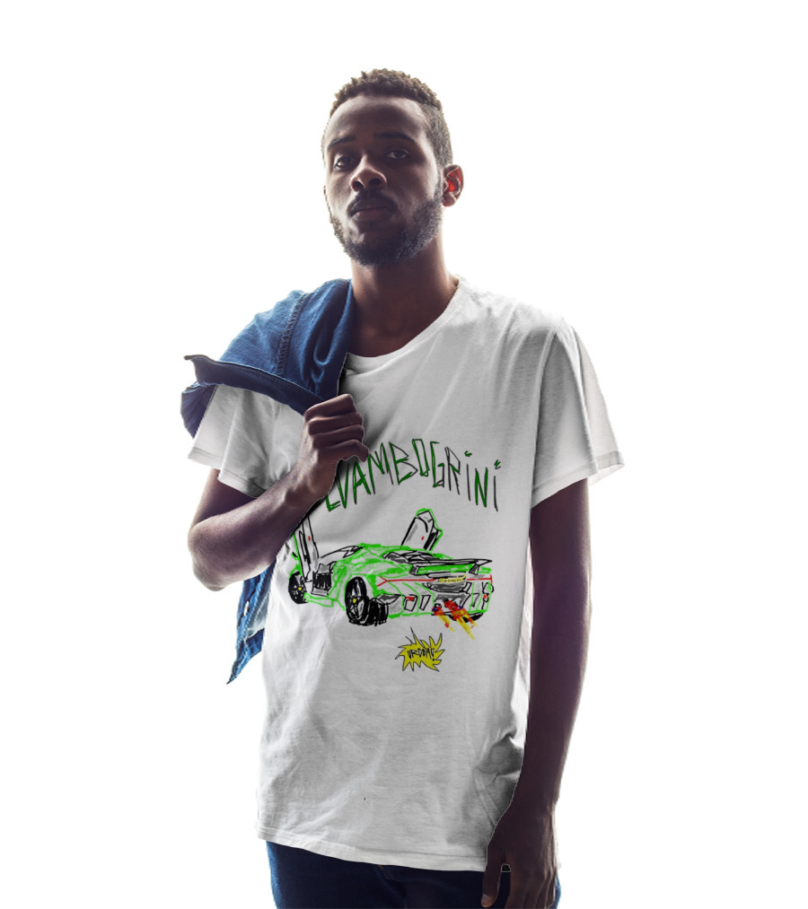 Lvambogrini Urdomo Sports Car Lamborghini Drawing T-Shirt