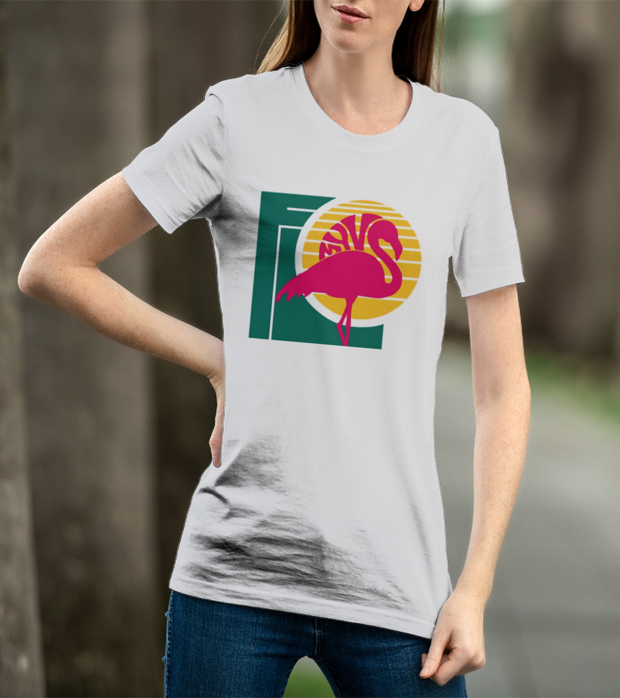 Move Flamingo Sunset Tropical FNS T-Shirt