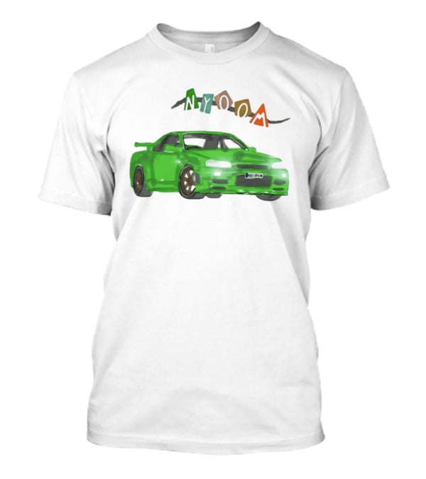 Nissan Skyline R34 GTR Nyoom JDM Drift Car Fan T-Shirt