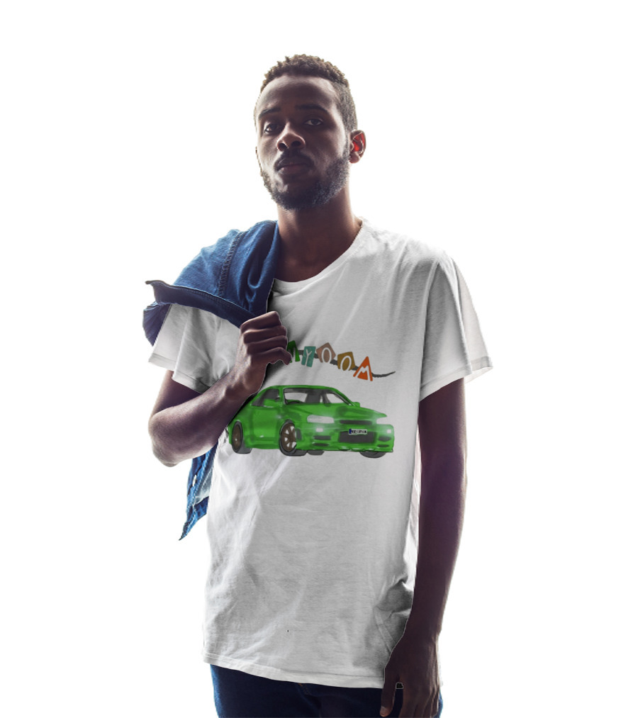 Nissan Skyline R34 GTR Nyoom JDM Drift Car Fan T-Shirt