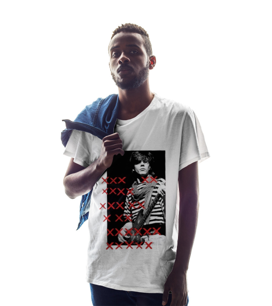 Simon Le Bon Duran Duran 80s Pop Striped T-Shirt