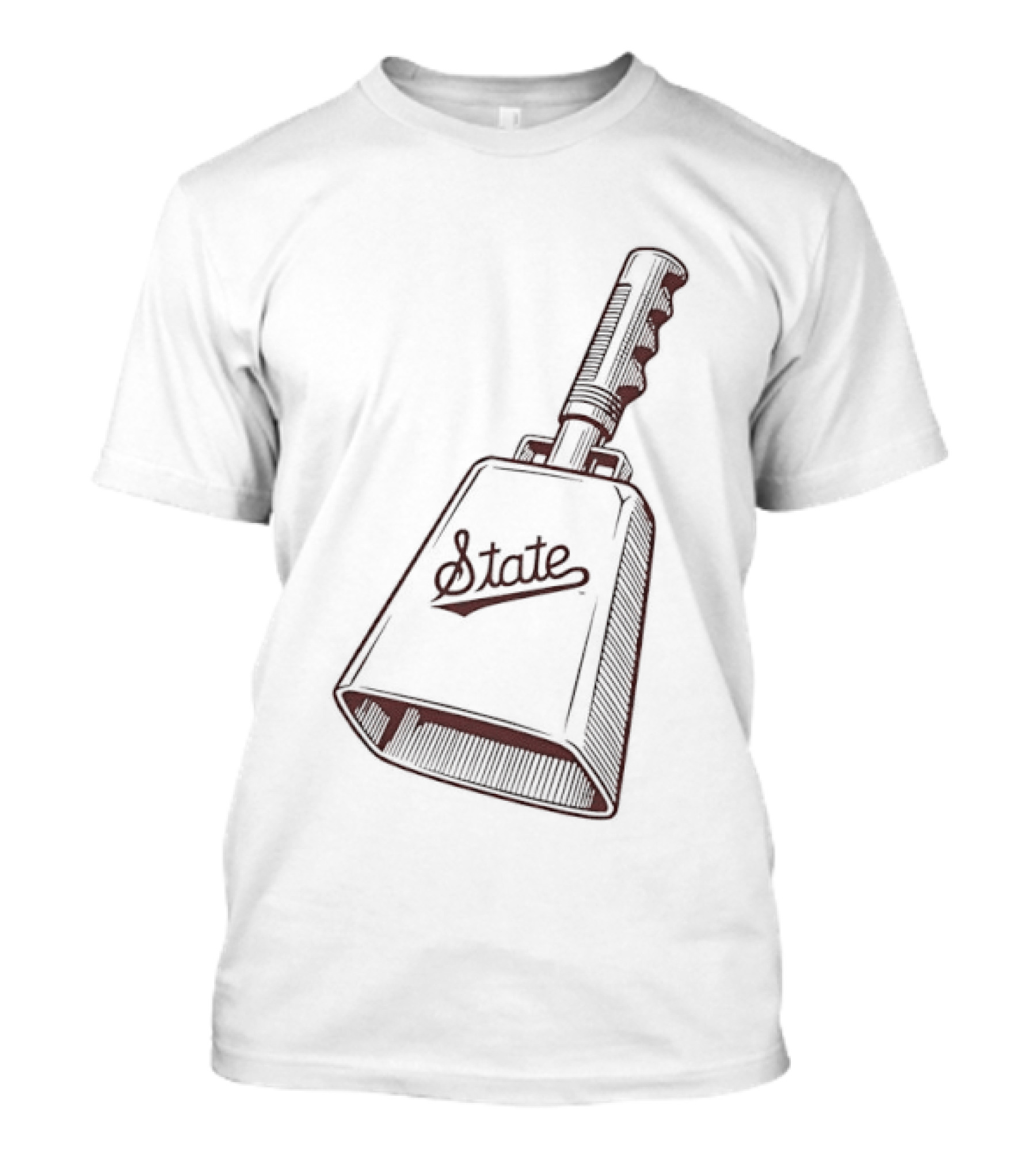 State Cowbell Mississippi State NCAA Football Logo College Game Day Fan Gear T-Shirt