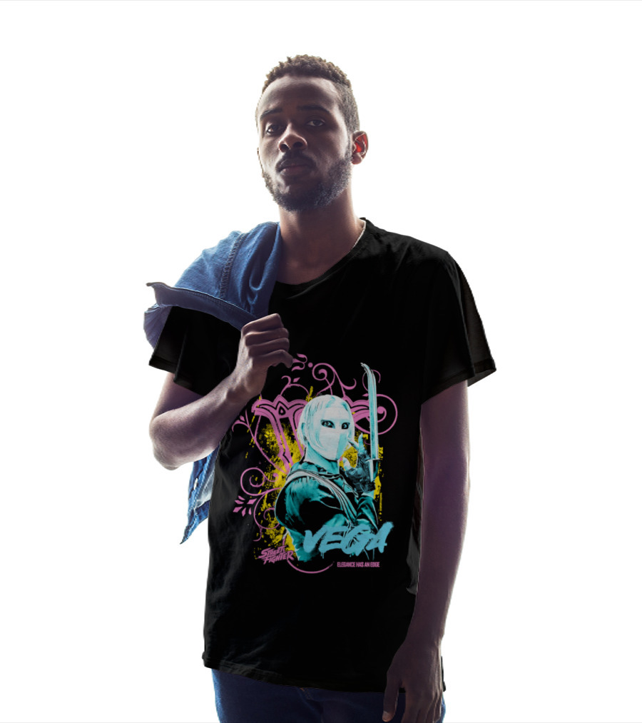 Fighter Vega Elegance Has An Edge Streetwear Warrior T-Shirt