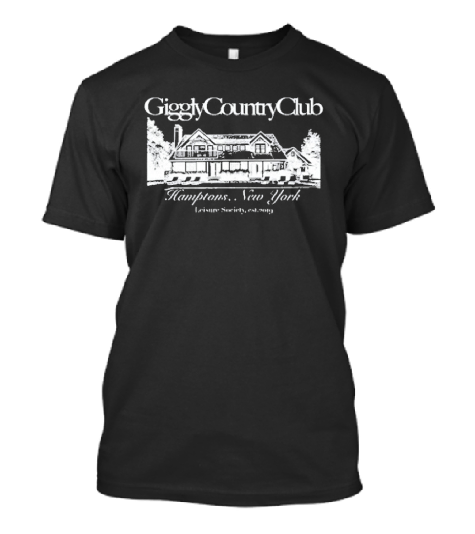 Giggly Country Club Hamptons New York Leisure Society Est 2019 T-Shirt