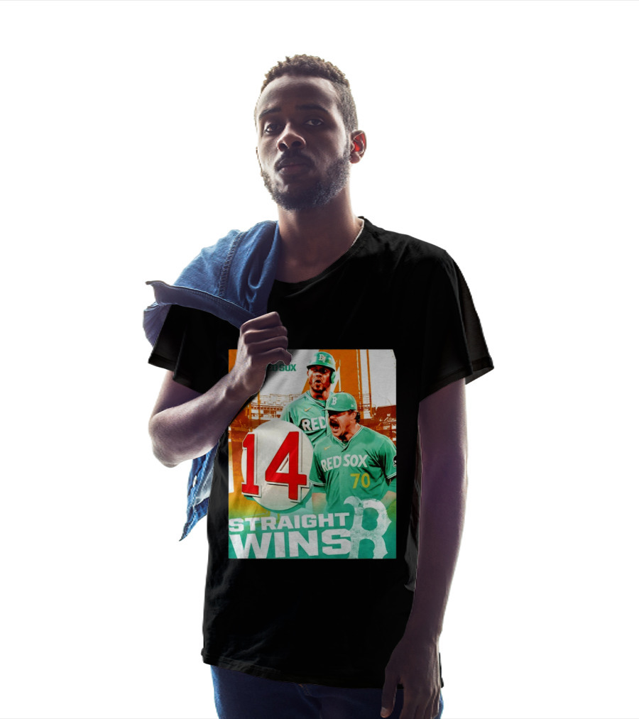Boston Red Sox 14 Straight Wins Number 70 Celebration T-Shirt