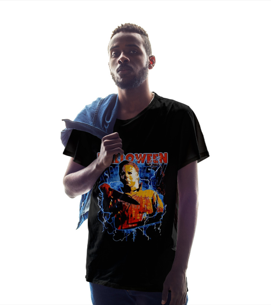 Halloween Lightning Mike Myers Horror Movie T-Shirt
