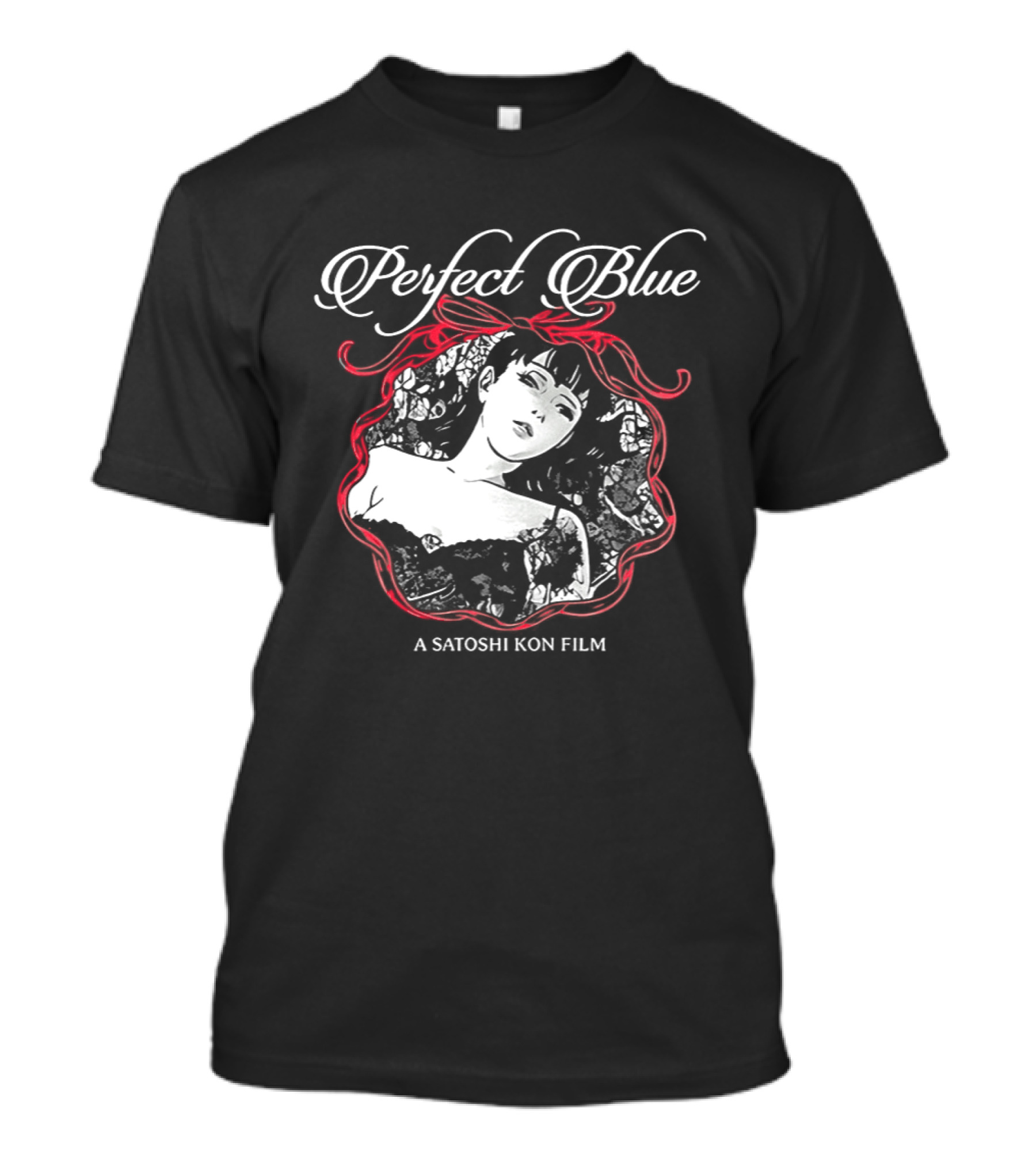 Perfect Blue A Satoshi Kon Film Bold Red Ribbon Frame T-Shirt