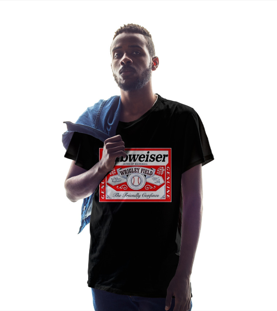 Cubweiser King Of Baseball Wrigley Field Est 1914 The Friendly Confines Genuine T-Shirt