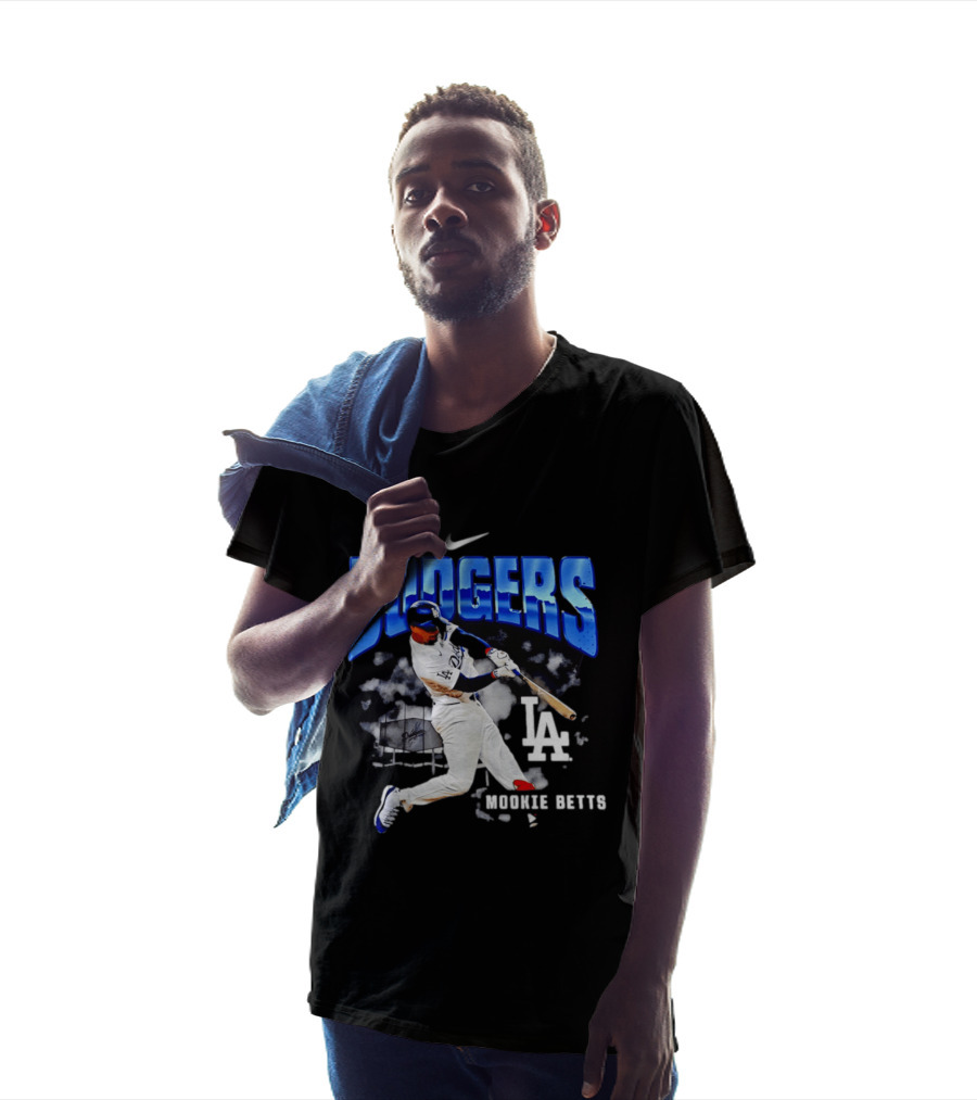 Nike Los Angeles Dodgers Mookie Betts Swing Action LA 2026 T-Shirt