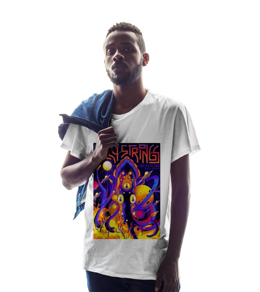 Billy Strings Boston MA July 21 22 2026 Live Agganis Arena Event Psychedelic Cosmic Squid T-Shirt