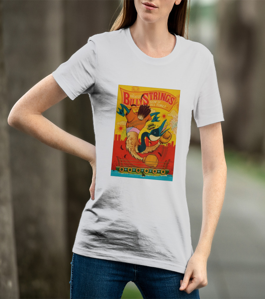 Billy Strings Boston MA July 21 2026 Greatest Show Of All Time Boxing Duck With Gloves T-Shirt