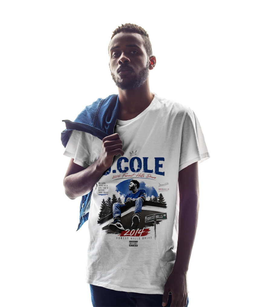 J Cole 2014 Forest Hills Drive Dreamville Rap Music Album Cover T-Shirt
