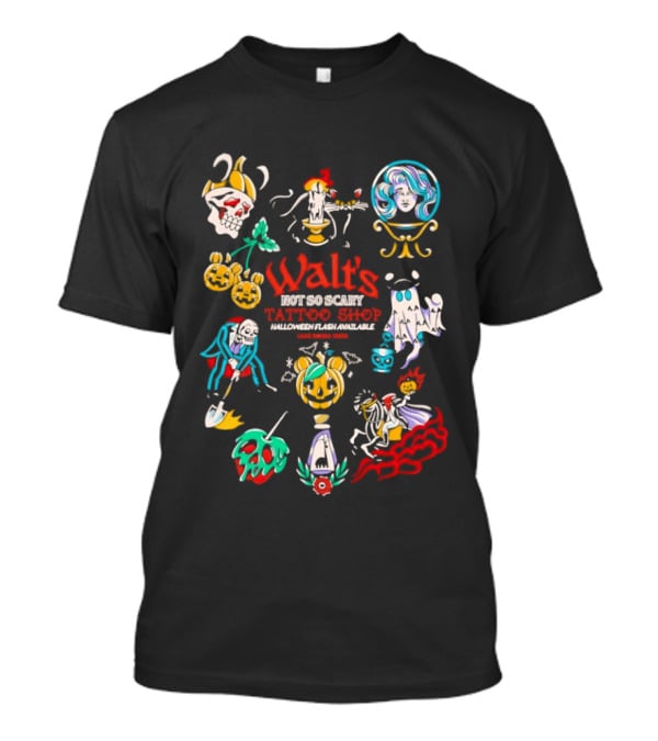 Walt's Not So Scary Tattoo Shop Halloween Flash Lake Buena Vista T-Shirt