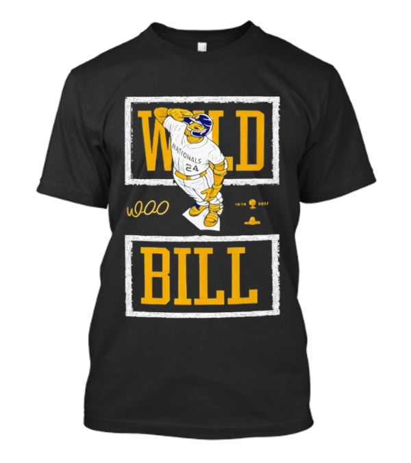 Wild Bill Nationals No 24 Baseball Player Batting Pose T-Shirt