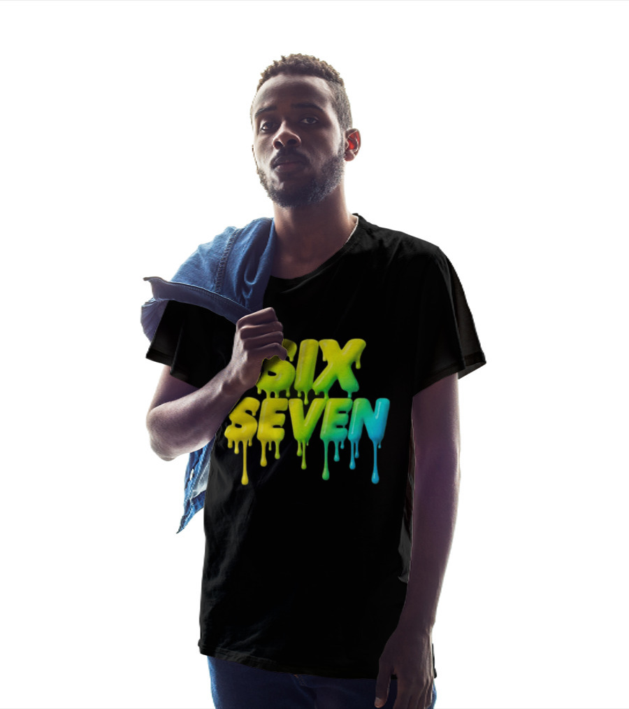 67 Color Drip Six Seven Urban Streetwear T-Shirt