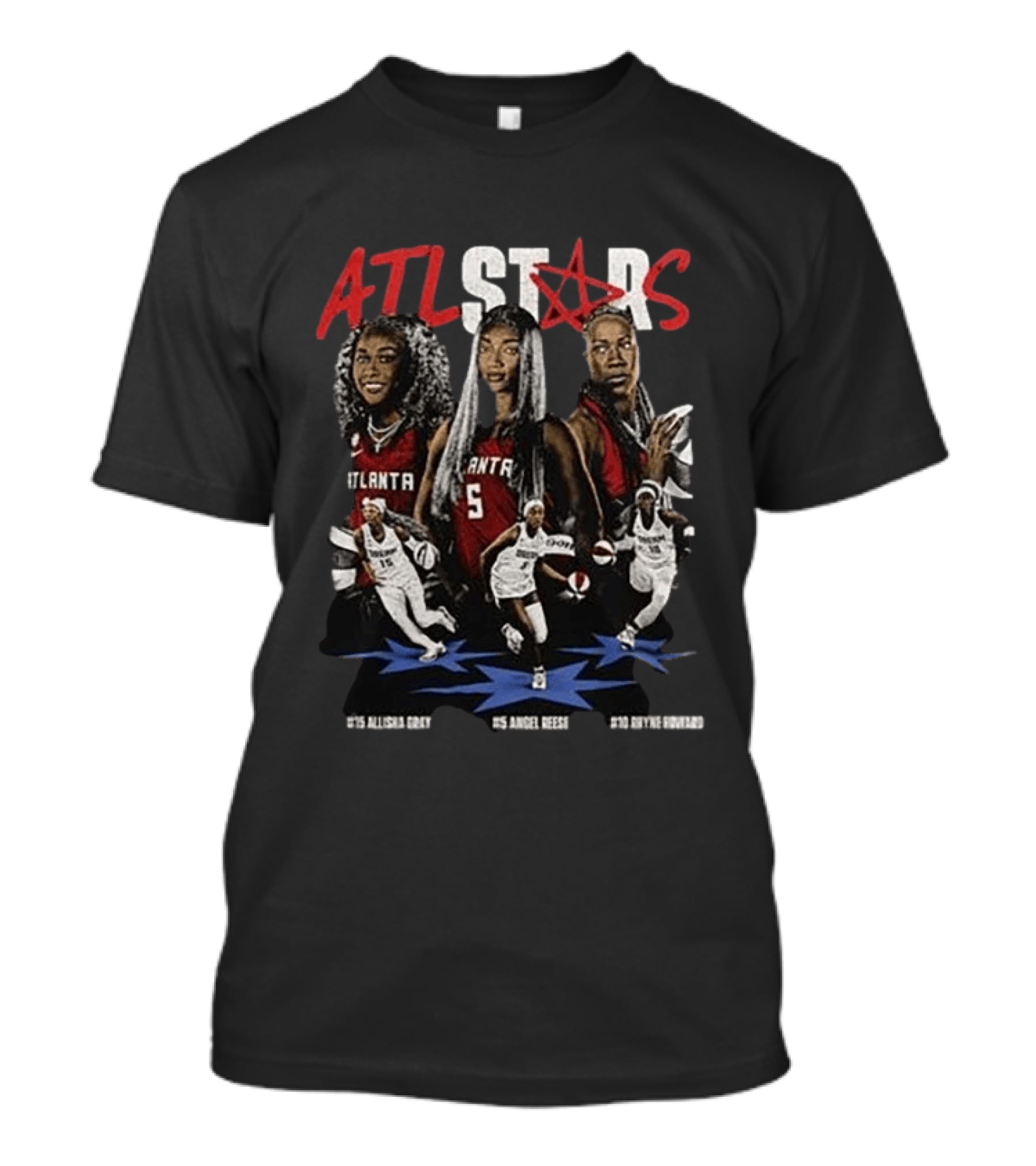 ATL Stars Allisha Gray Angel Reese Kiyvve Terrell Atlanta Dream All Star Game 2026 T-Shirt