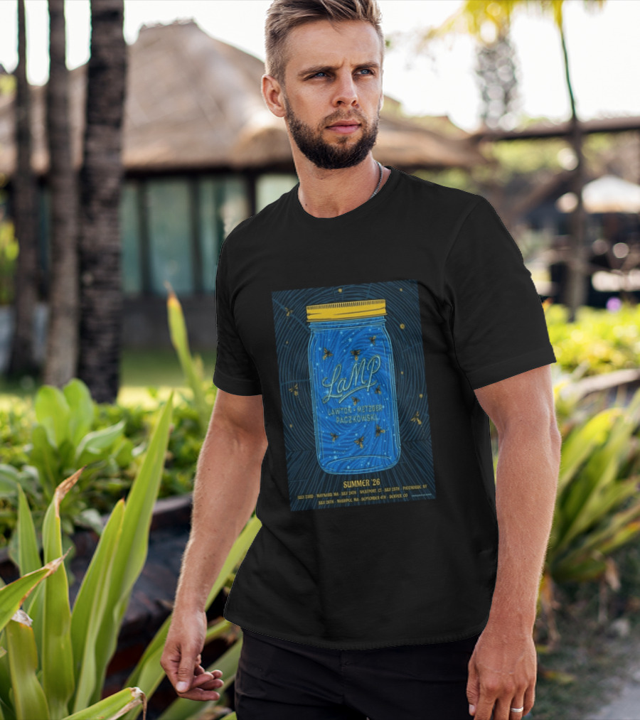 LAMP Summer '26 Tour Lawton Metzger Paczkowski With Fireflies And Dates T-Shirt