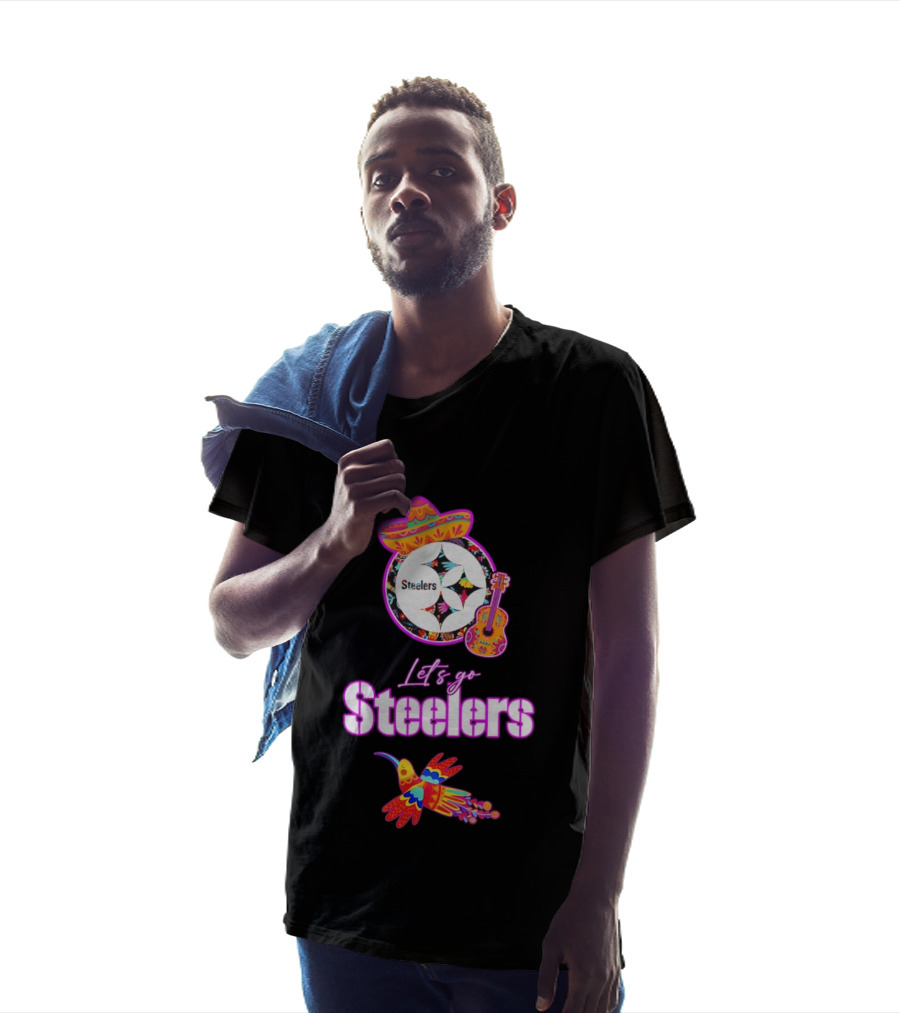 Pittsburgh Steelers Let's Go Fiesta Mexican Folk Hispanic Heritage T-Shirt