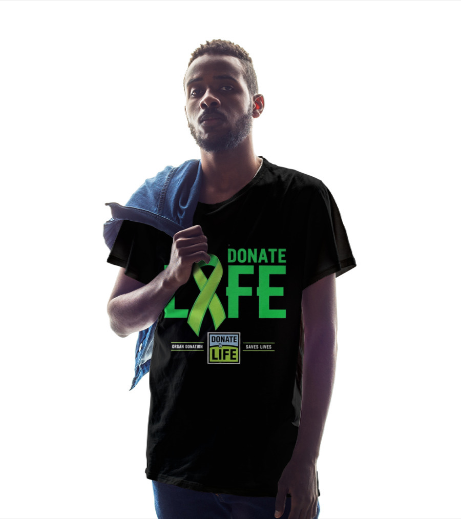 Donate Life Ribbon Organ Donation Saves Lives T-Shirt