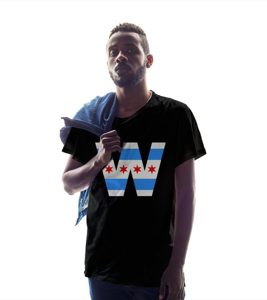 The W Chicago Cubs MLB Baseball 2026 Flag T-Shirt
