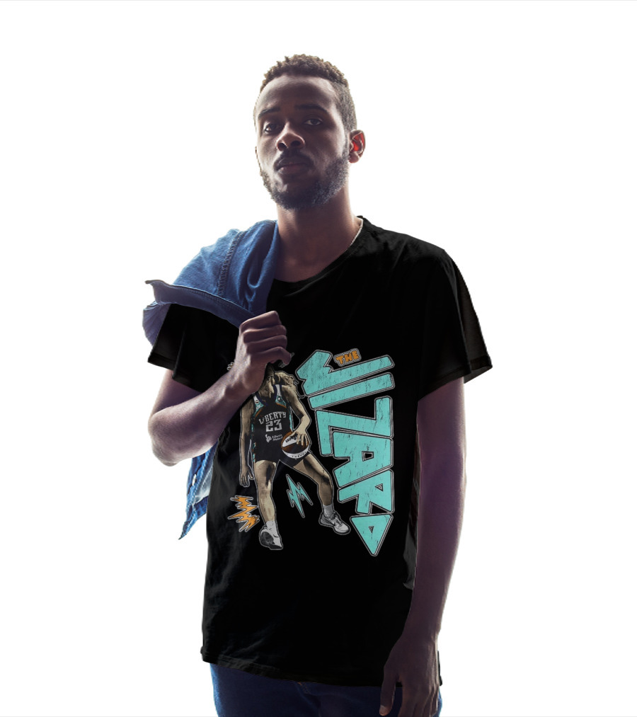New York Liberty WNBA The Wizard Marine Johannès 23 Basketball T-Shirt