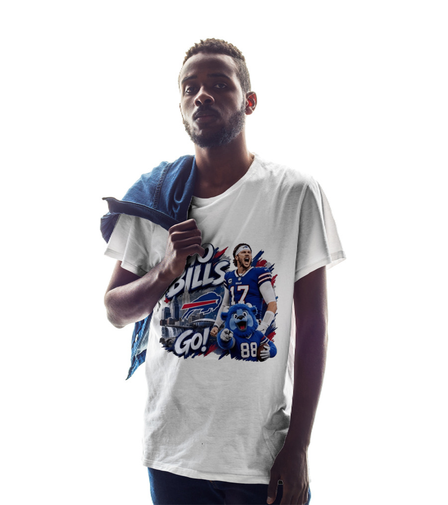 Go Bills Josh Allen Number 17 Buffalo Bills Fan T-Shirt