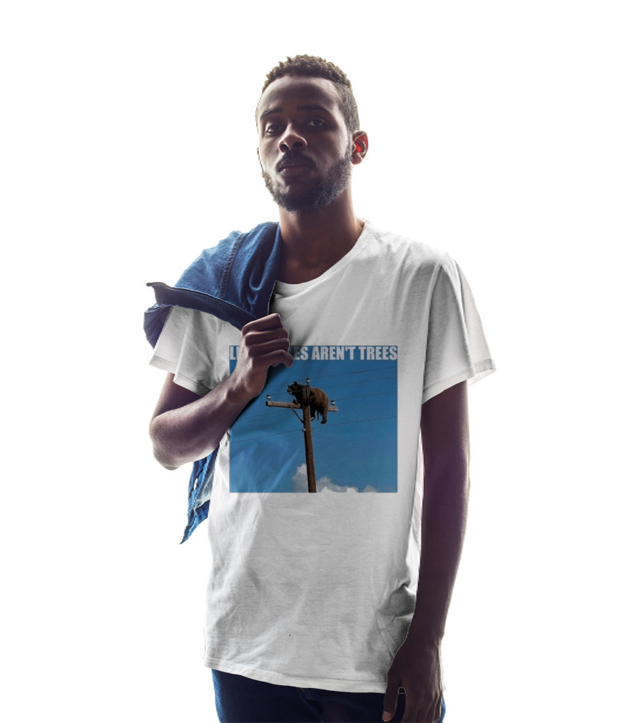 Light Poles Aren't Trees Bear On Pole T-Shirt