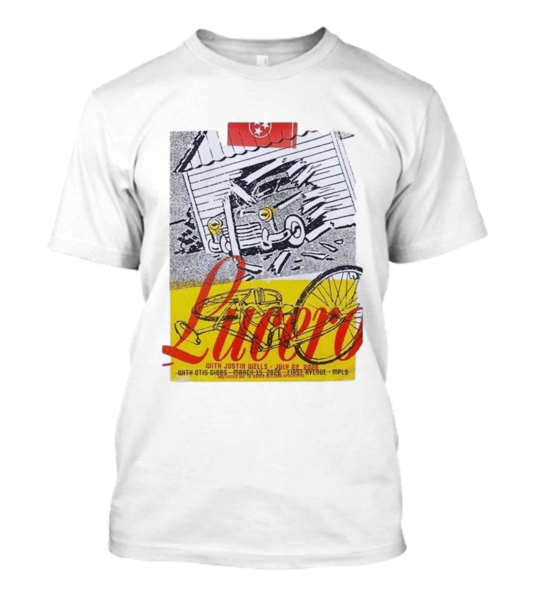 Lucero 20th Anniversary With Justin Wells July 2026 First Avenue MPLS T-Shirt
