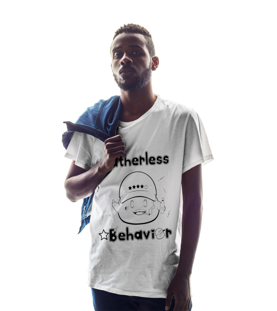 Fatherless Behavior Star Hat Character With Bottle T-Shirt