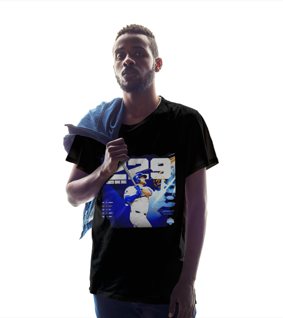 Max Muncy Los Angeles Dodgers 229 Career Home Runs Celebration MLB Champions T-Shirt