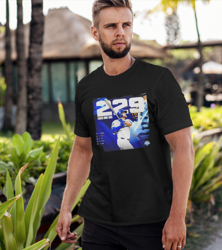 Max Muncy Los Angeles Dodgers 229 Career Home Runs Celebration MLB Champions T-Shirt