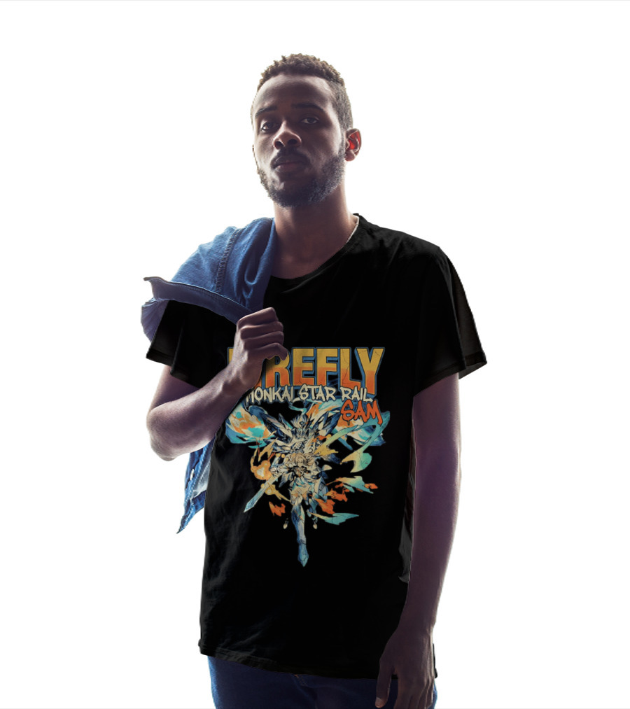 Firefly Honkai Star Rail Sam Explosive Art Style And Dynamic Characters T-Shirt