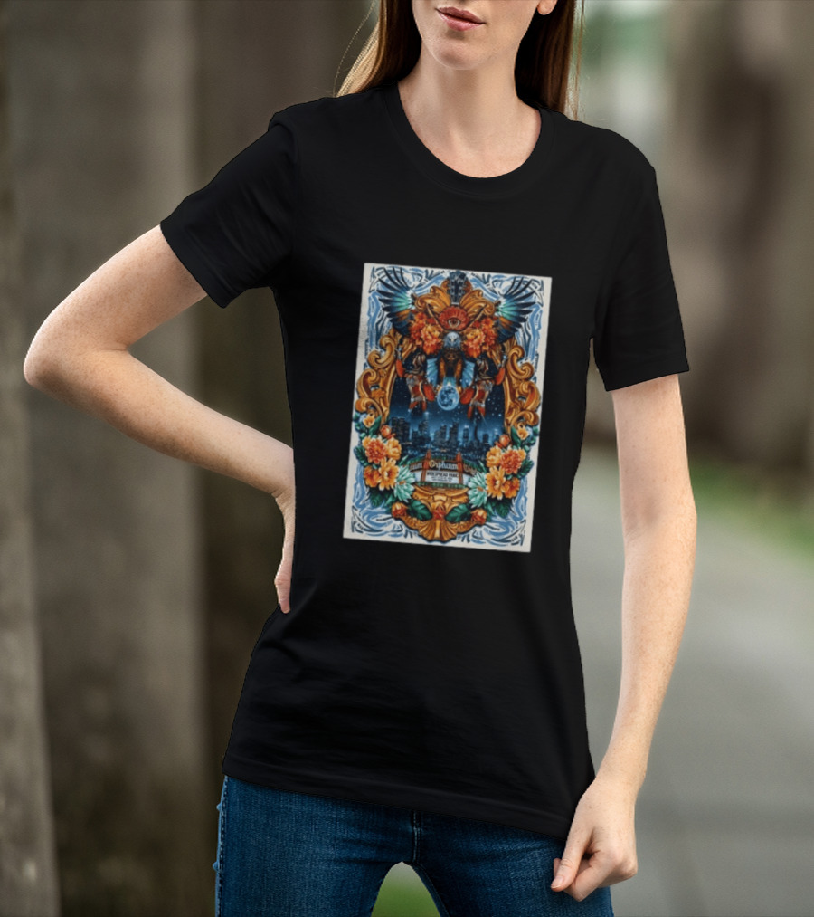Widespread Panic Orpheum Theatre Los Angeles July 23 25 2026 Tour Vibrant Ornate T-Shirt