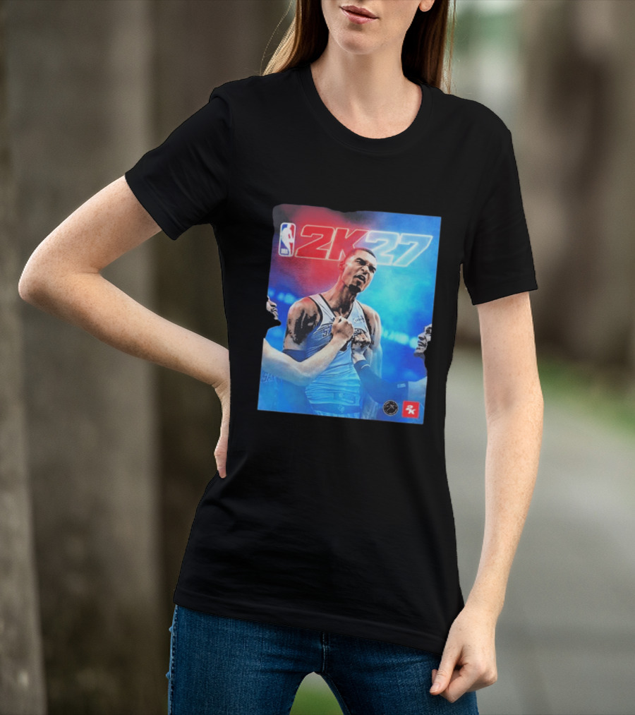 Victor Wembanyama NBA 2K27 Cover Athlete Basketball Gaming 2K Sports T-Shirt