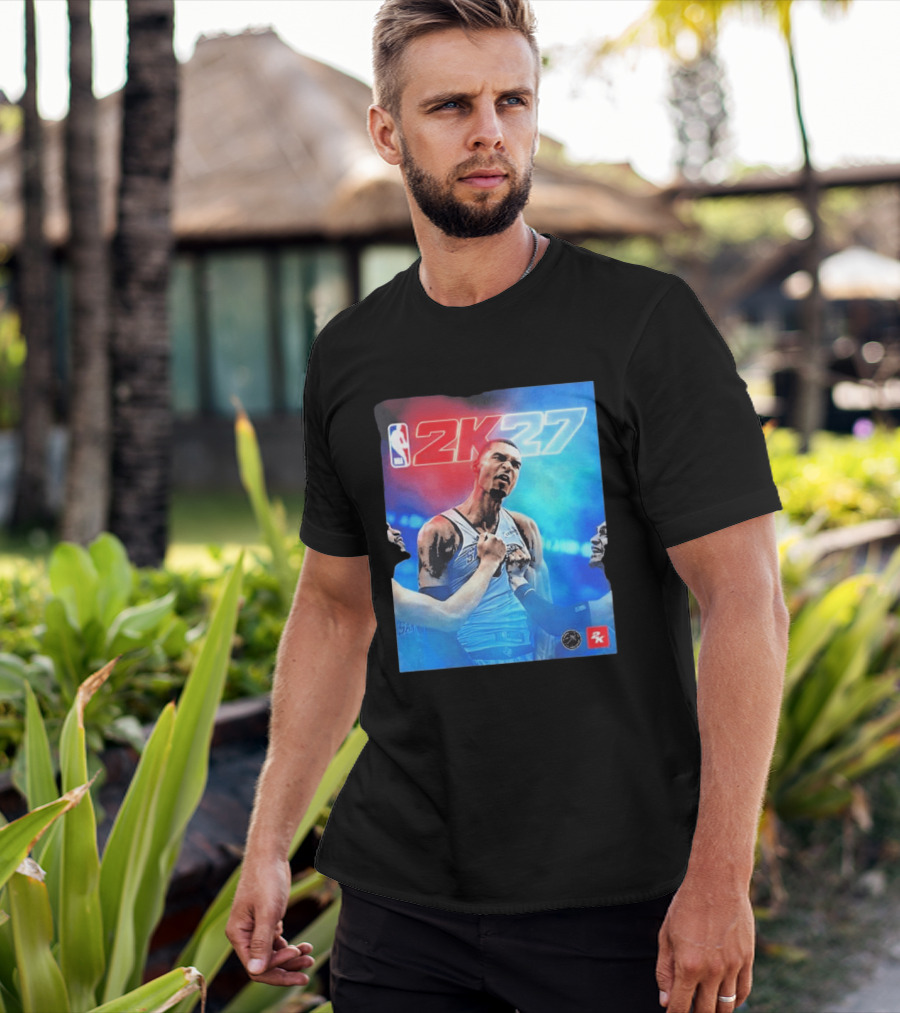 Victor Wembanyama NBA 2K27 Cover Athlete Basketball Gaming 2K Sports T-Shirt