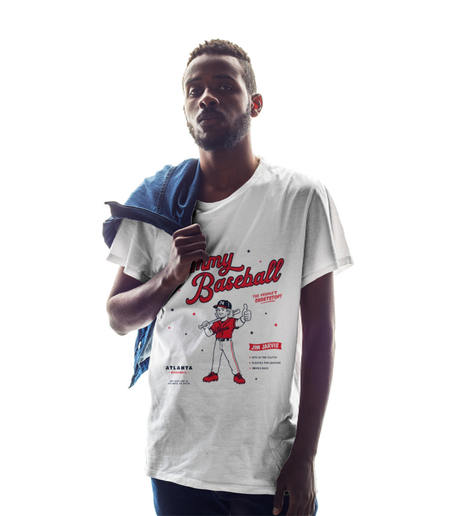 Jimmy Baseball The People's Shortstop Atlanta Braves Star Player Jarvis T-Shirt