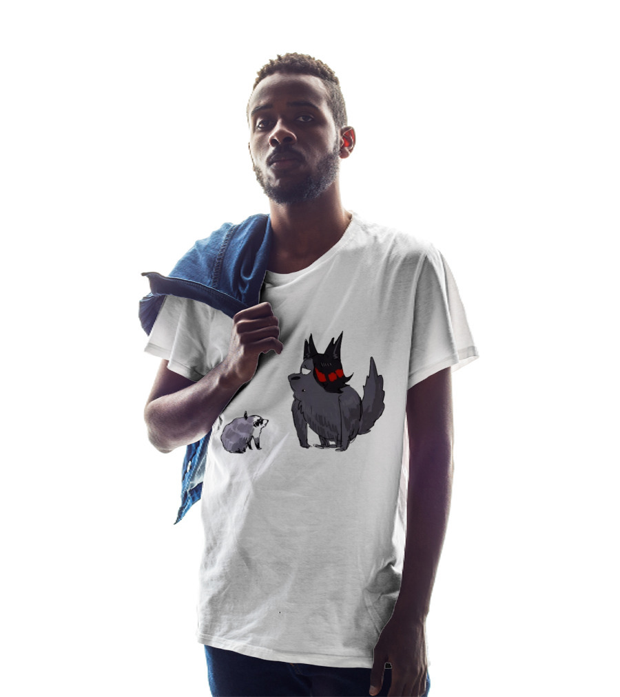 Mr Looper And Jimothy Raccoon Cartoon Funny Animal Characters T-Shirt