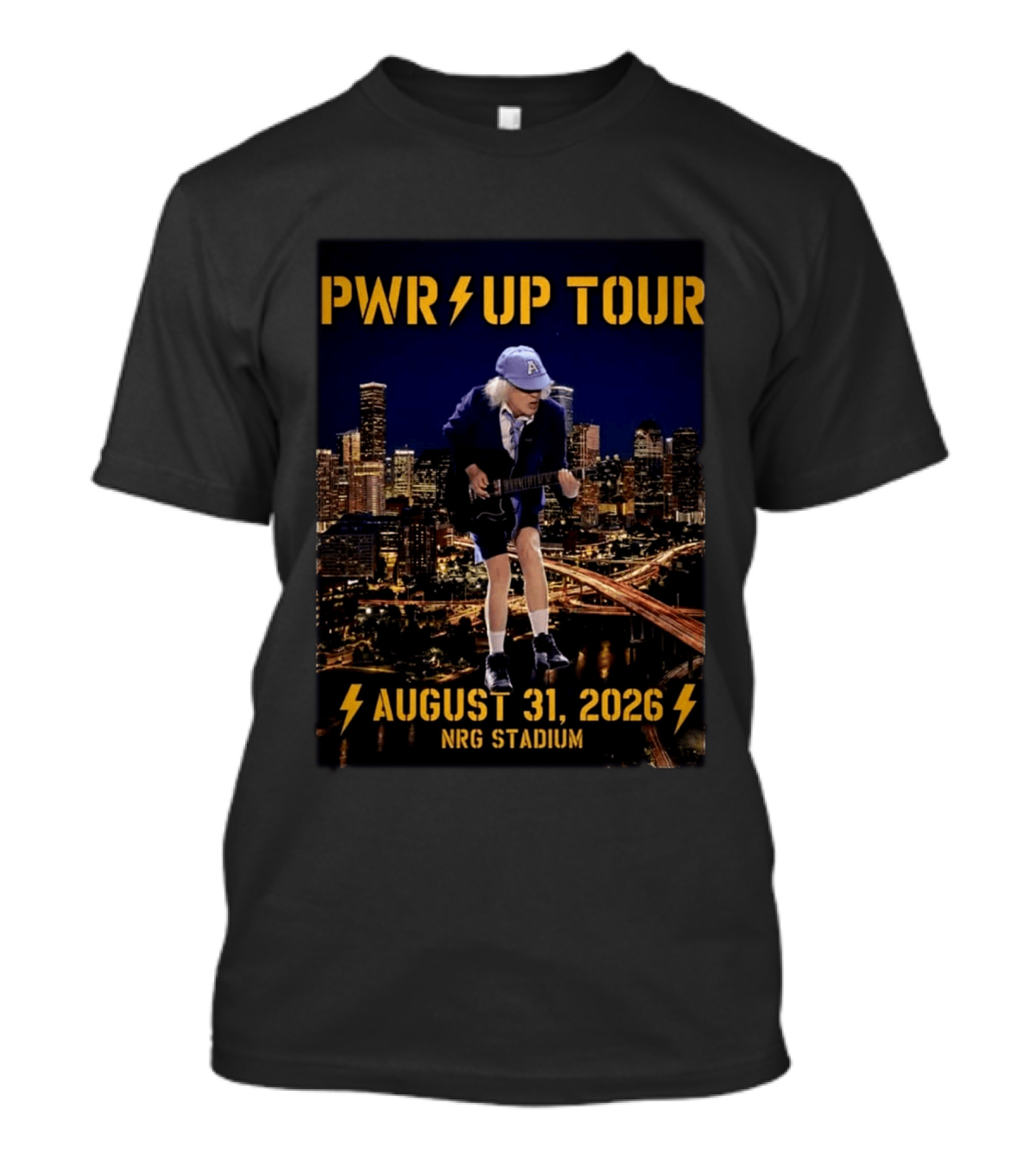 ACDC PWR UP Tour 2026 Houston August 31 NRG Stadium Event North America T-Shirt