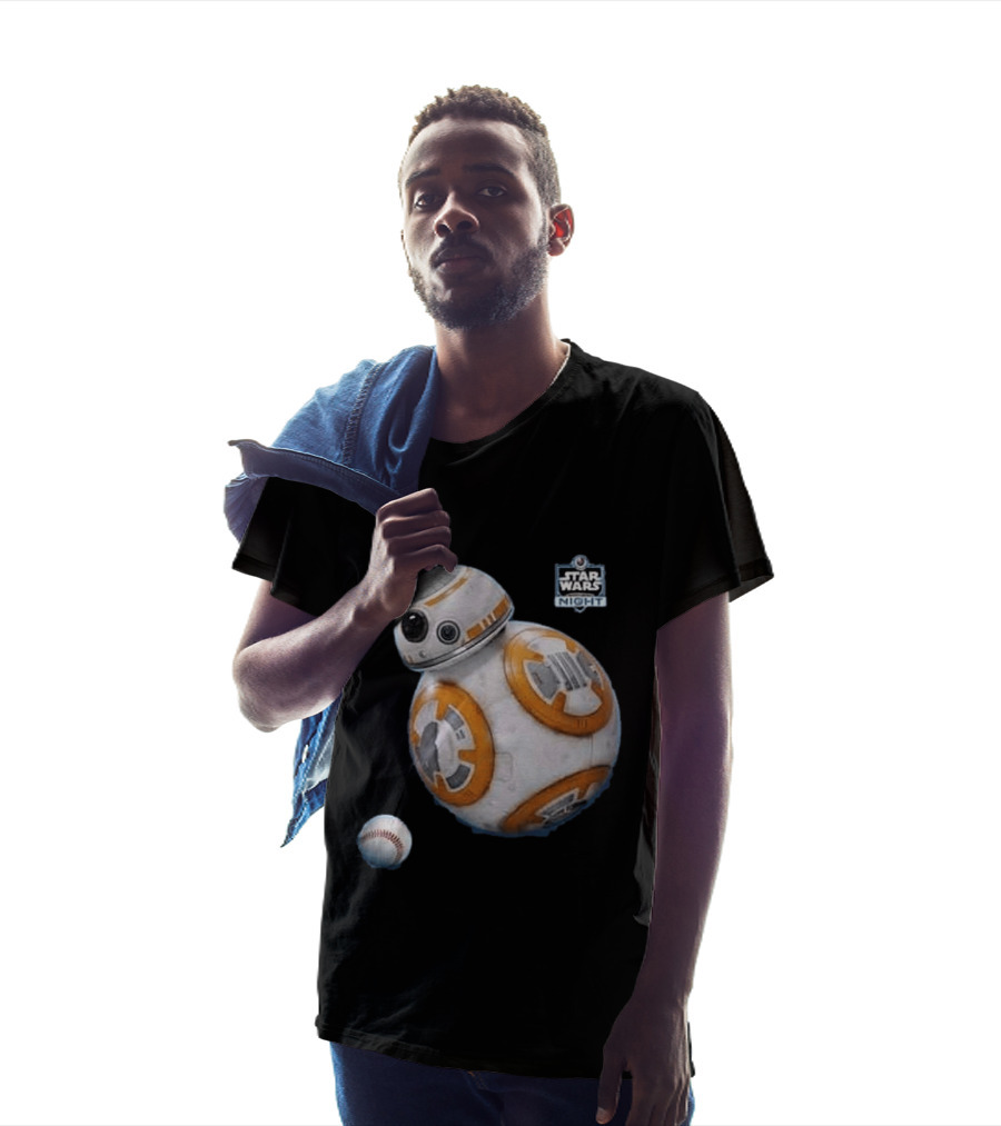 Star Wars Night BB 8 Baseball Event T-Shirt