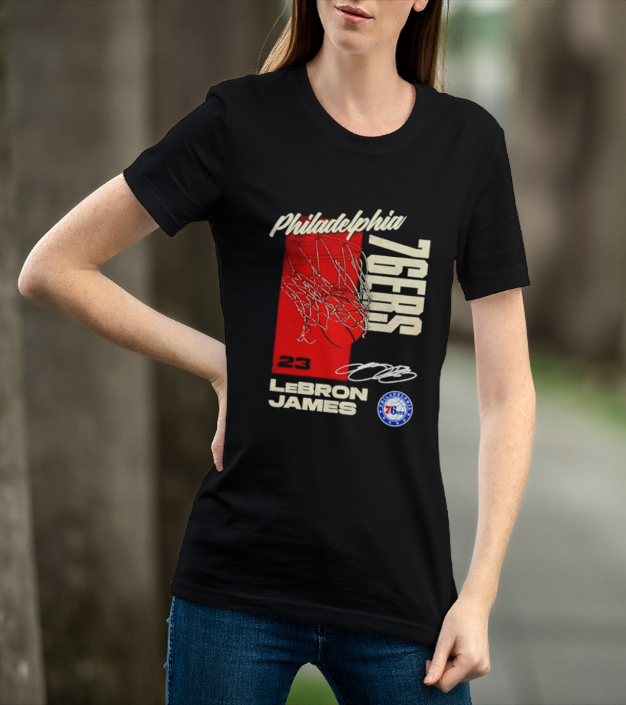 LeBron James 23 Philadelphia 76ers Basketball T-Shirt