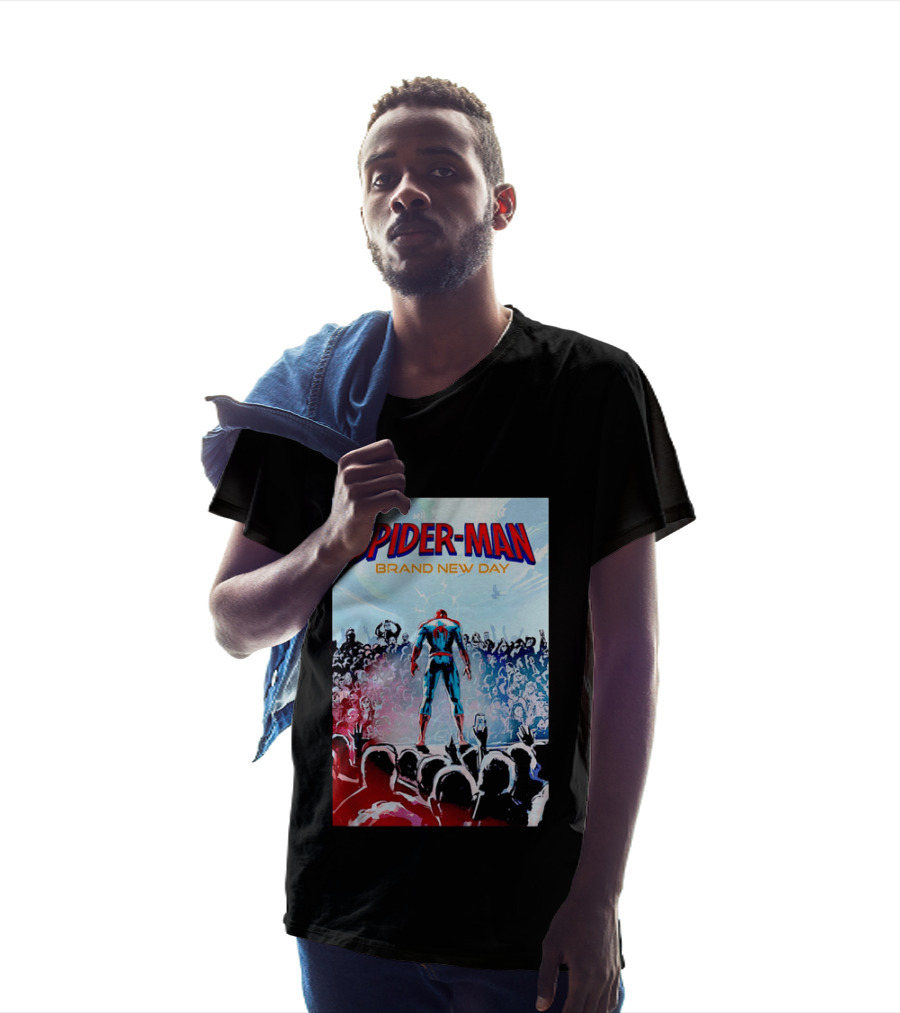 Spider Man Brand New Day Crowd Marvel T-Shirt