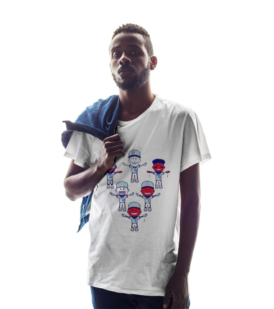 Chris Sale Keep Flying 2 Baseball Cartoon Characters With Numbers T-Shirt