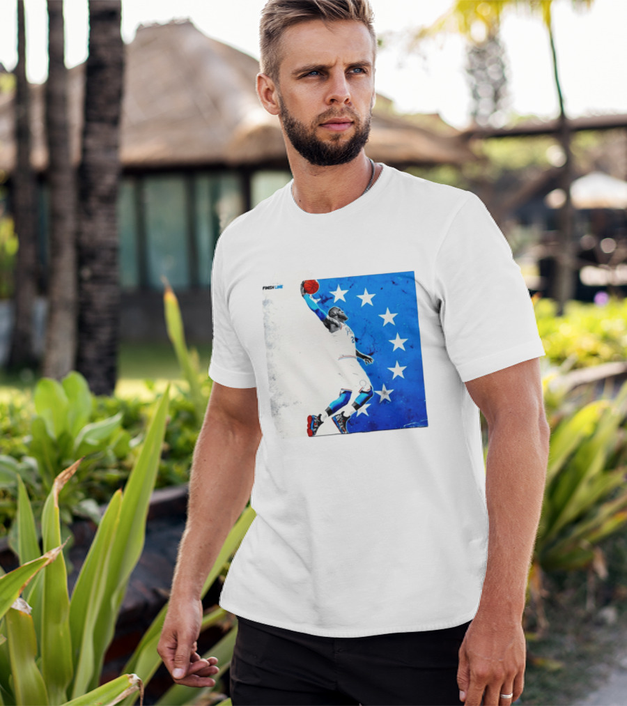 LeBron James Philadelphia 76ers Finish Line Stars Basketball Dunk T-Shirt