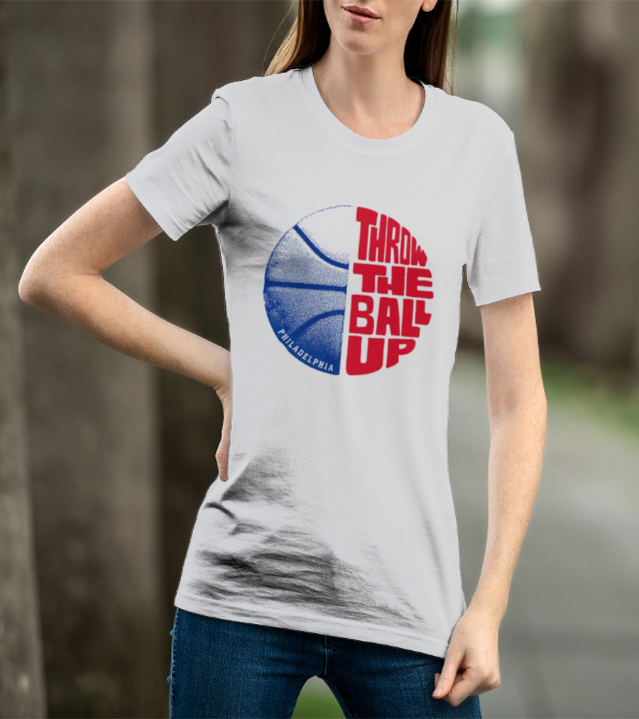 LeBron James Philadelphia 76ers Throw The Ball Up Basketball T-Shirt