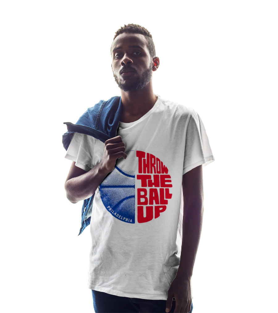 LeBron James Philadelphia 76ers Throw The Ball Up Basketball T-Shirt