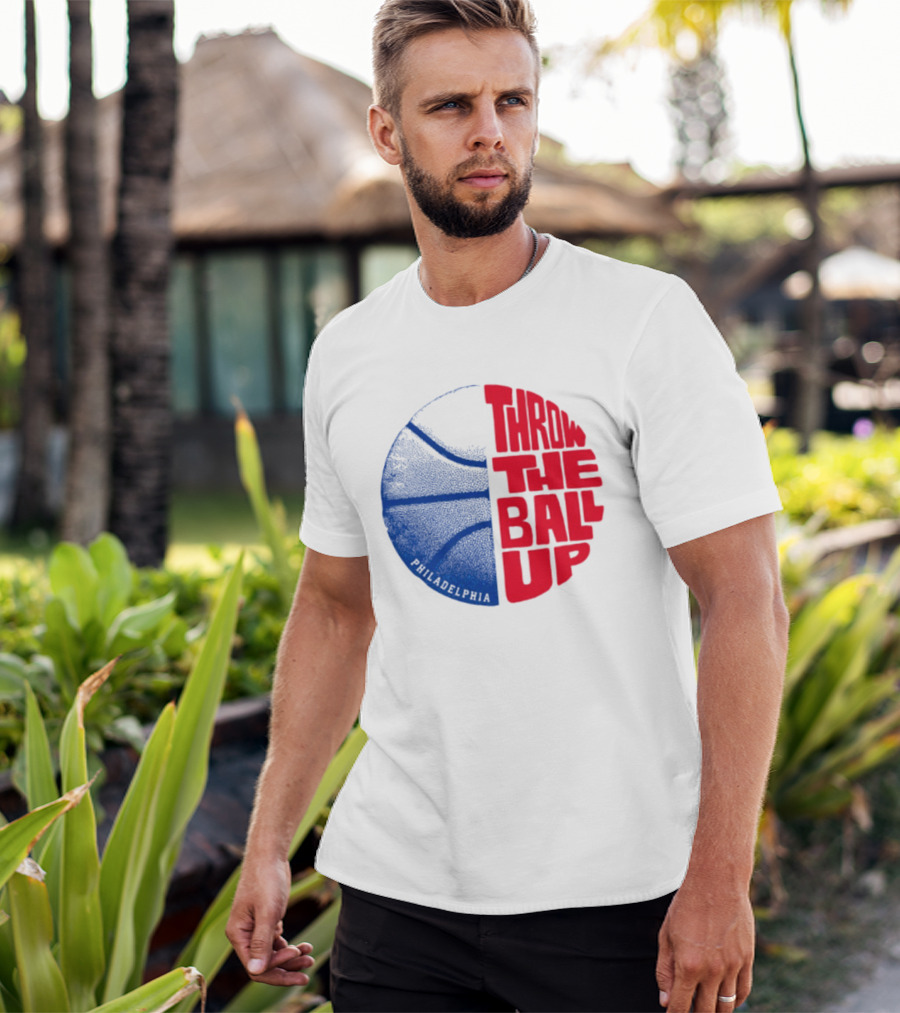 LeBron James Philadelphia 76ers Throw The Ball Up Basketball T-Shirt