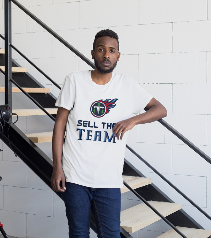 Tennessee Titans Sell The Team Dollar Symbol Flame T-Shirt